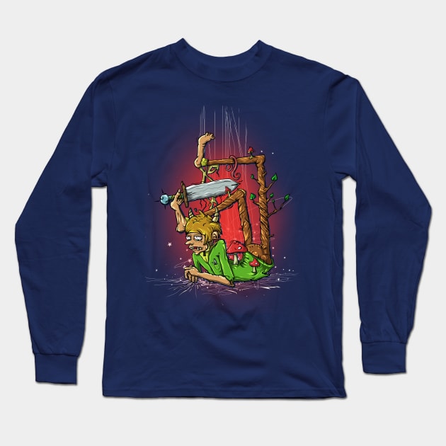 Wood Goblin Long Sleeve T-Shirt by makarxart